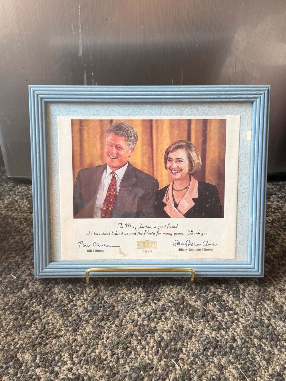 1994 Framed Official White House Facsimile Signed